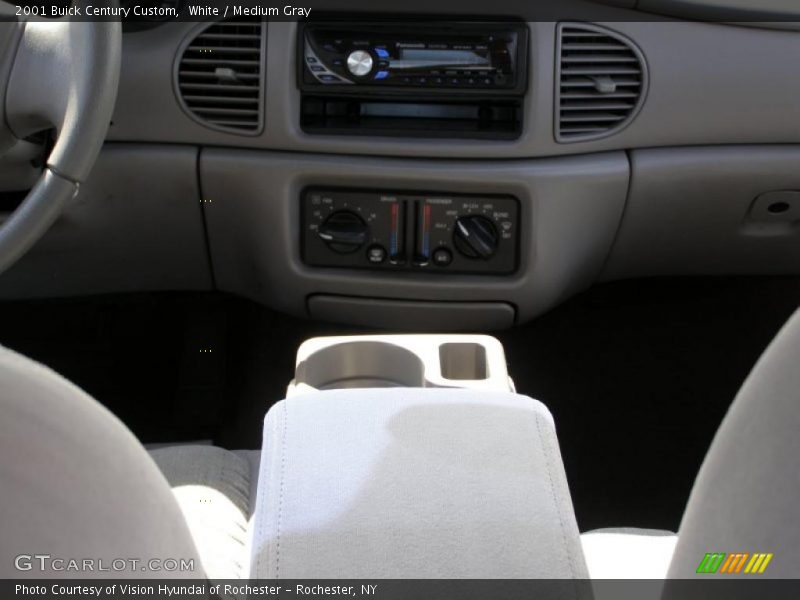 White / Medium Gray 2001 Buick Century Custom