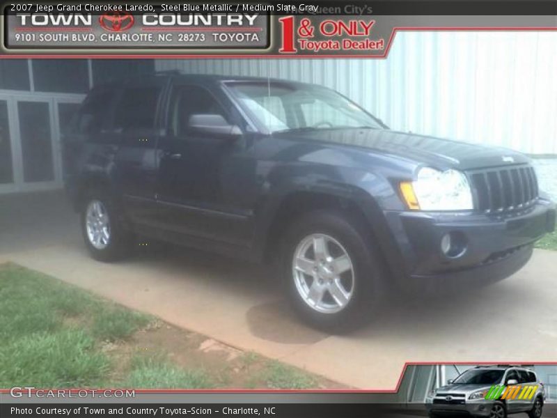 Steel Blue Metallic / Medium Slate Gray 2007 Jeep Grand Cherokee Laredo