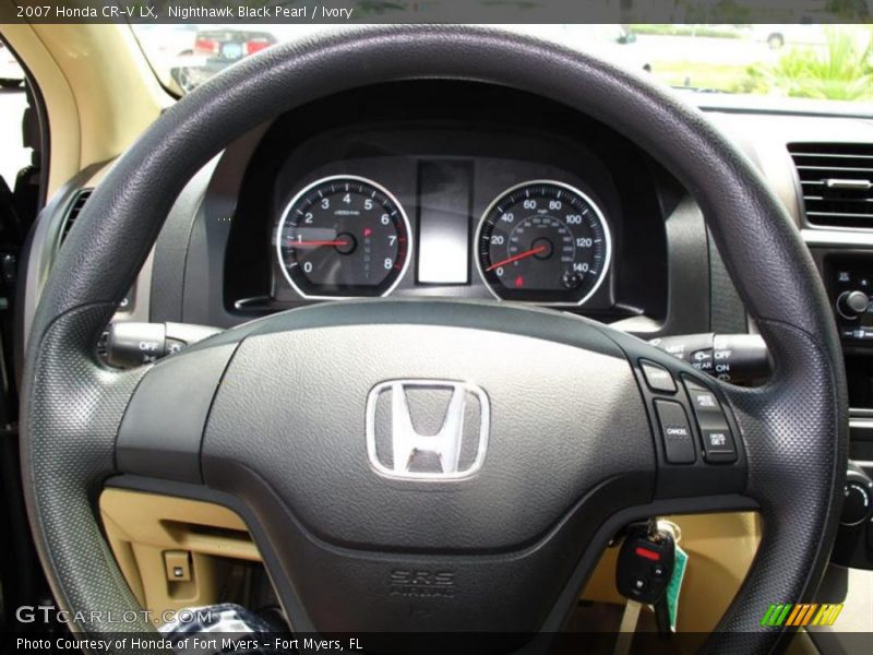 Nighthawk Black Pearl / Ivory 2007 Honda CR-V LX