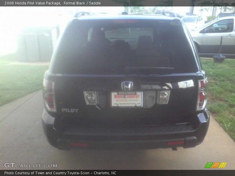 Formal Black / Saddle 2008 Honda Pilot Value Package