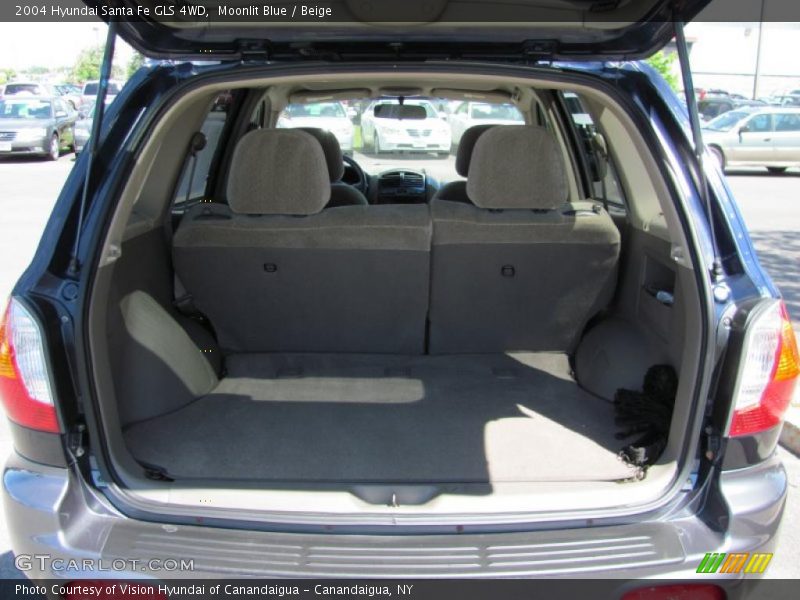 Moonlit Blue / Beige 2004 Hyundai Santa Fe GLS 4WD