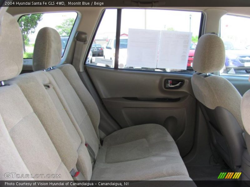 Moonlit Blue / Beige 2004 Hyundai Santa Fe GLS 4WD