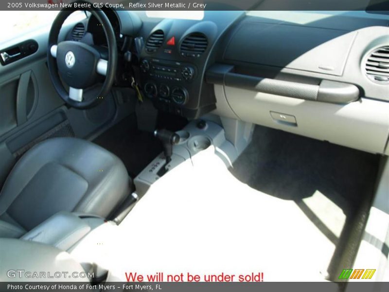 Reflex Silver Metallic / Grey 2005 Volkswagen New Beetle GLS Coupe