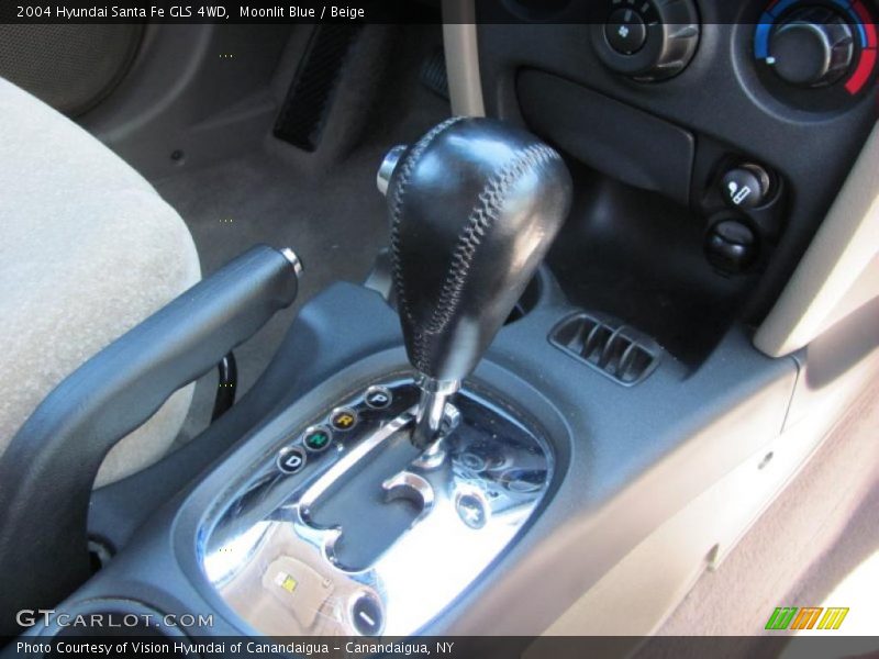 Moonlit Blue / Beige 2004 Hyundai Santa Fe GLS 4WD