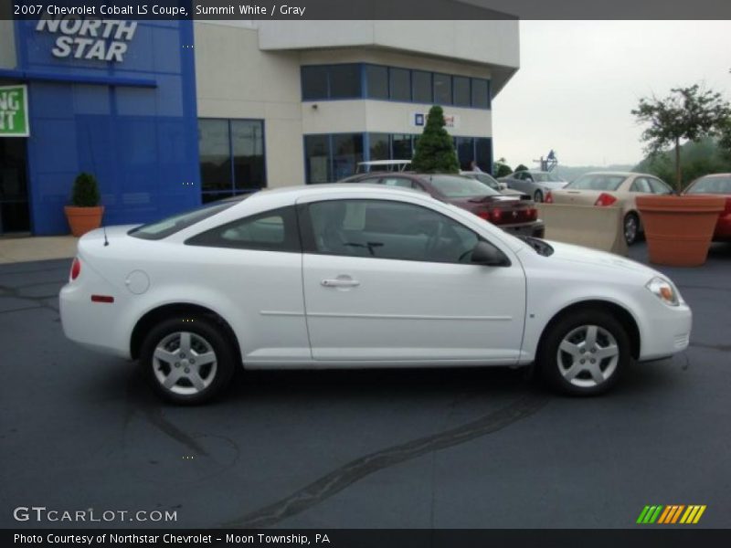 Summit White / Gray 2007 Chevrolet Cobalt LS Coupe
