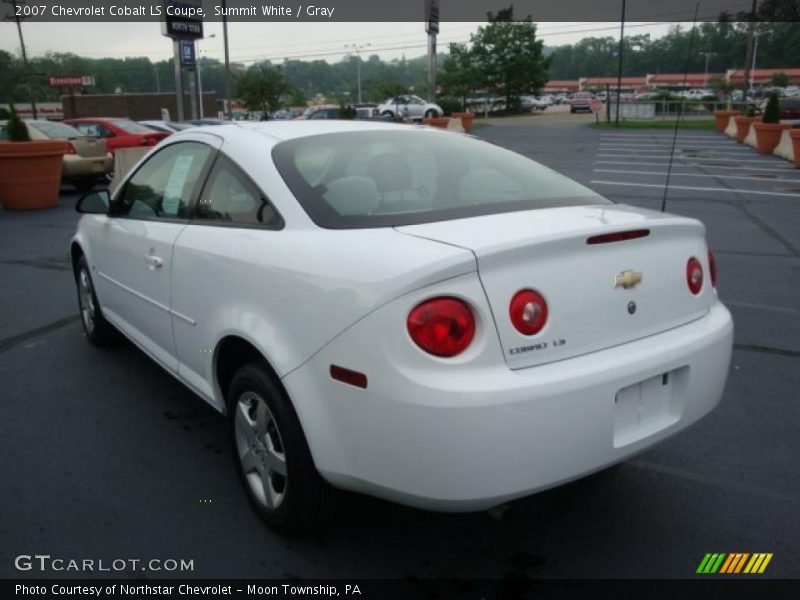 Summit White / Gray 2007 Chevrolet Cobalt LS Coupe