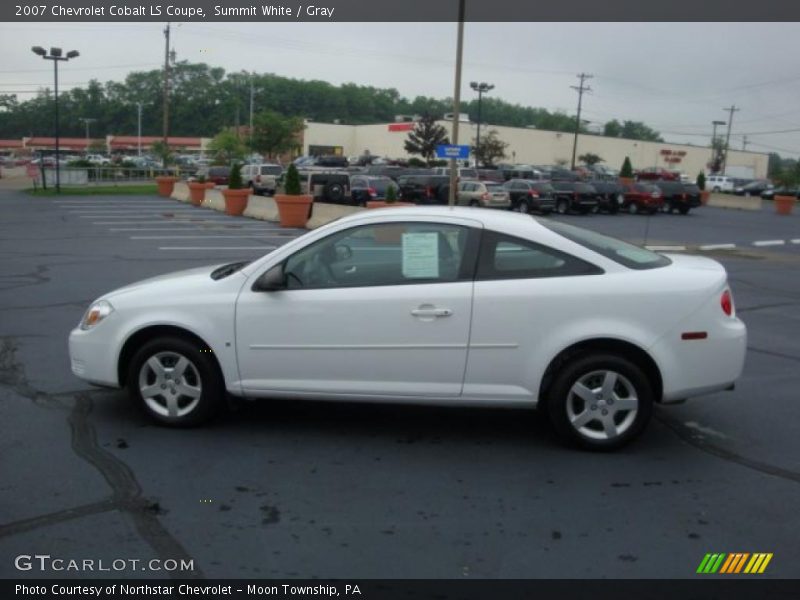 Summit White / Gray 2007 Chevrolet Cobalt LS Coupe