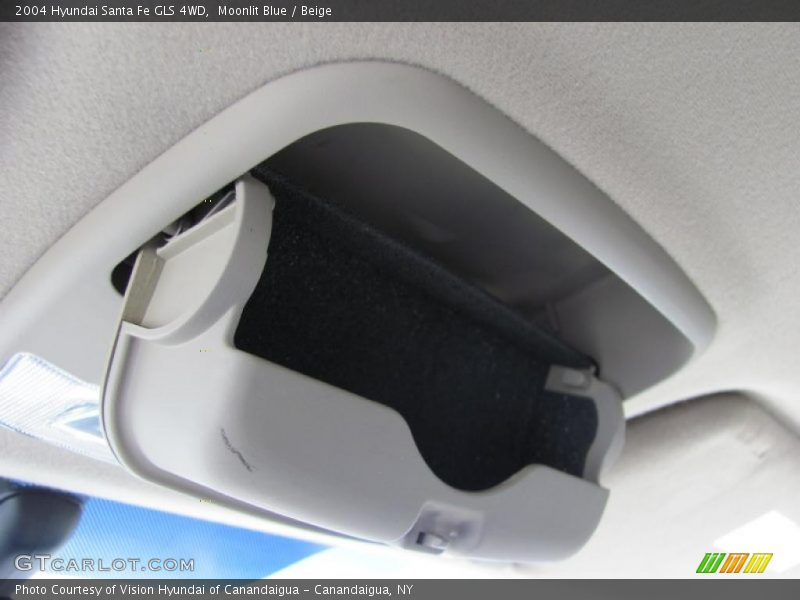Moonlit Blue / Beige 2004 Hyundai Santa Fe GLS 4WD
