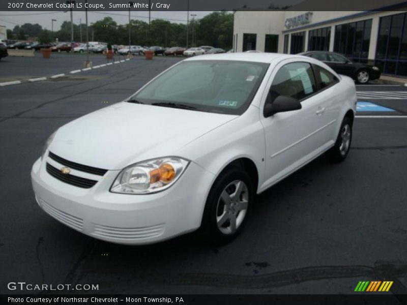Summit White / Gray 2007 Chevrolet Cobalt LS Coupe