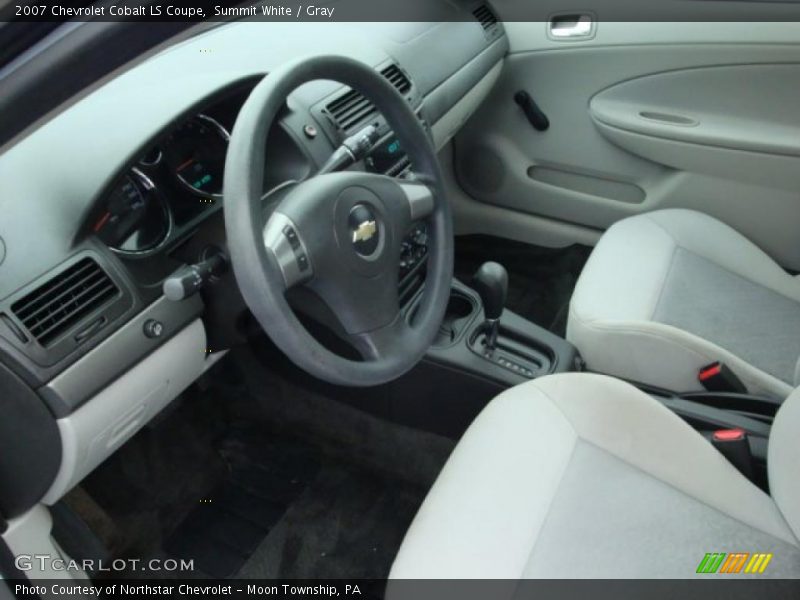 Summit White / Gray 2007 Chevrolet Cobalt LS Coupe