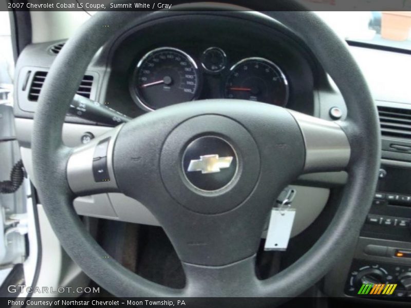 Summit White / Gray 2007 Chevrolet Cobalt LS Coupe