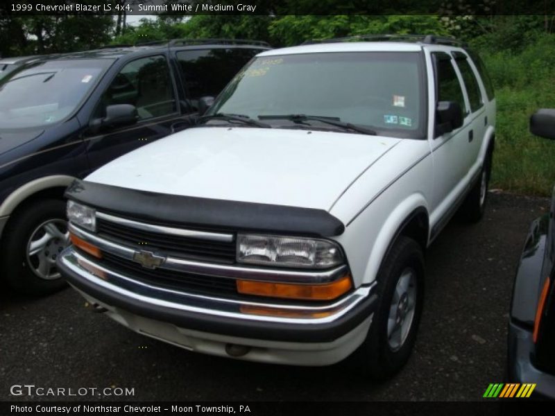 Summit White / Medium Gray 1999 Chevrolet Blazer LS 4x4