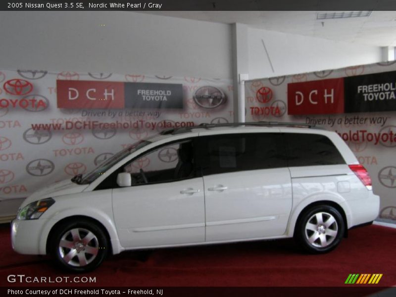 Nordic White Pearl / Gray 2005 Nissan Quest 3.5 SE