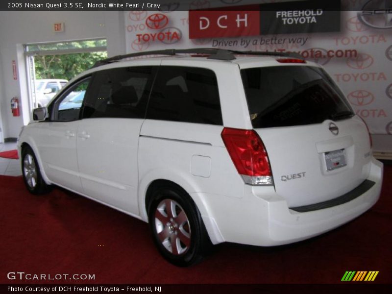 Nordic White Pearl / Gray 2005 Nissan Quest 3.5 SE