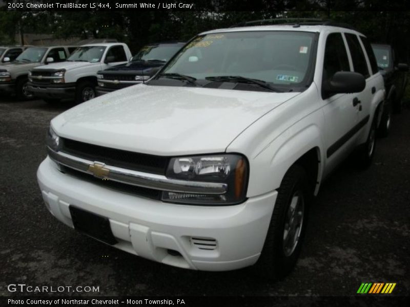 Summit White / Light Gray 2005 Chevrolet TrailBlazer LS 4x4