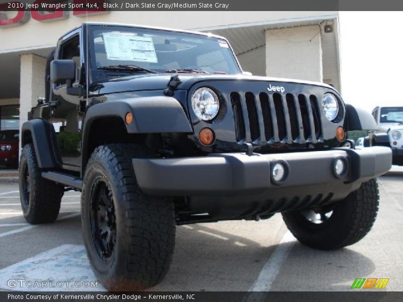 Black / Dark Slate Gray/Medium Slate Gray 2010 Jeep Wrangler Sport 4x4