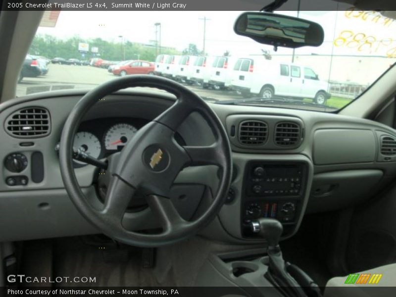 Summit White / Light Gray 2005 Chevrolet TrailBlazer LS 4x4