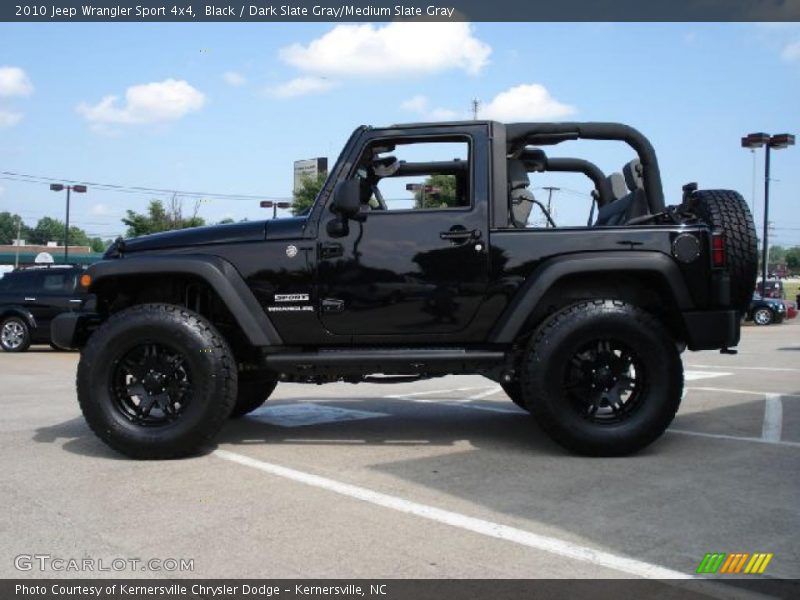 Black / Dark Slate Gray/Medium Slate Gray 2010 Jeep Wrangler Sport 4x4