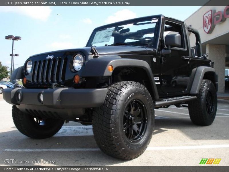 Black / Dark Slate Gray/Medium Slate Gray 2010 Jeep Wrangler Sport 4x4