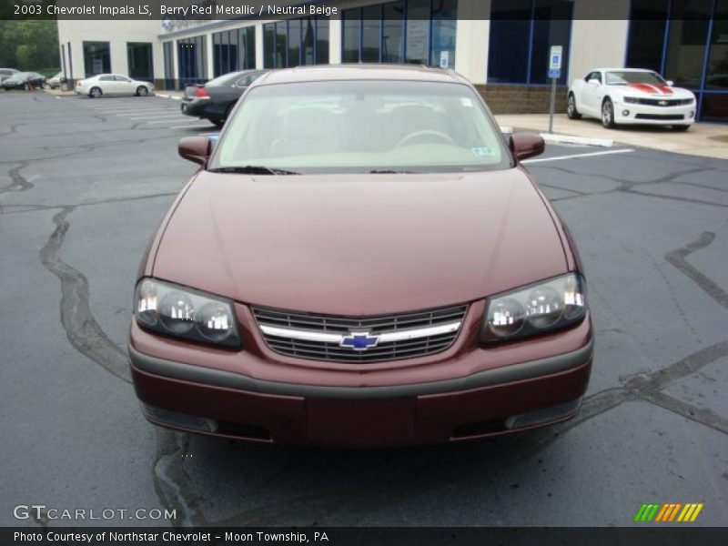 Berry Red Metallic / Neutral Beige 2003 Chevrolet Impala LS