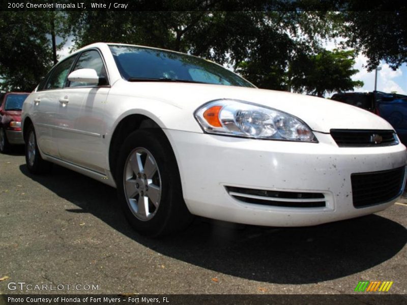 White / Gray 2006 Chevrolet Impala LT