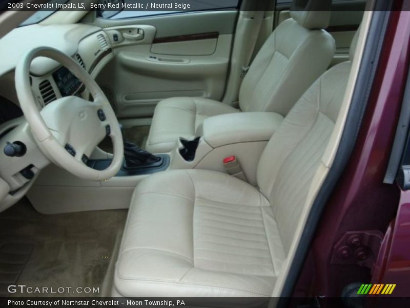 Berry Red Metallic / Neutral Beige 2003 Chevrolet Impala LS