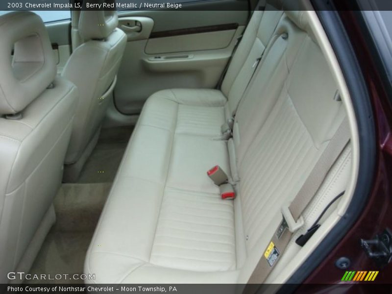 Berry Red Metallic / Neutral Beige 2003 Chevrolet Impala LS