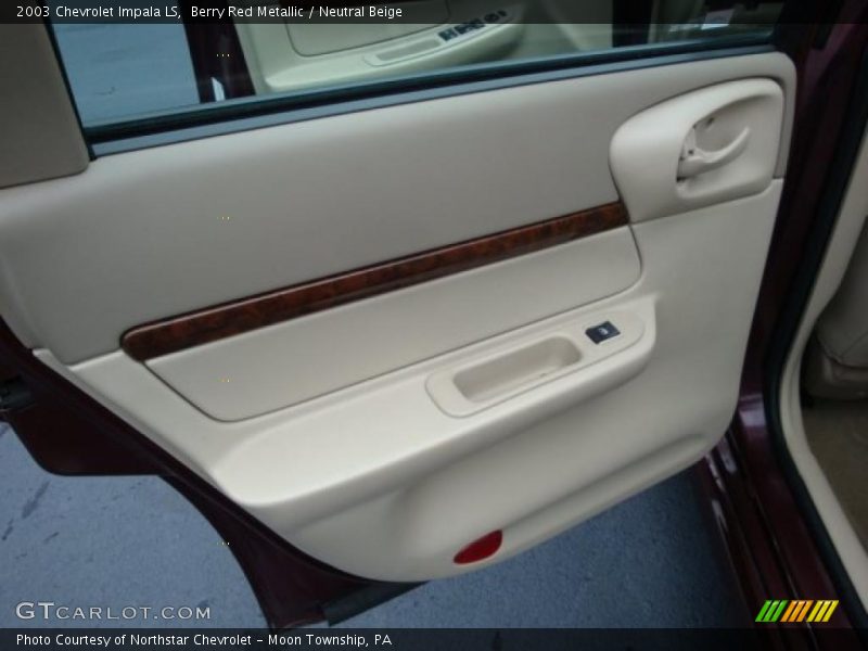 Berry Red Metallic / Neutral Beige 2003 Chevrolet Impala LS