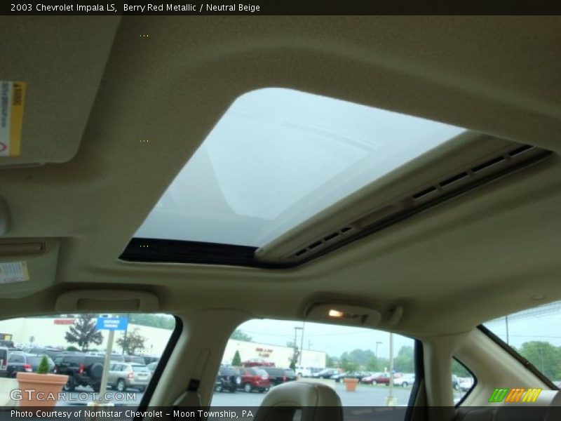 Berry Red Metallic / Neutral Beige 2003 Chevrolet Impala LS