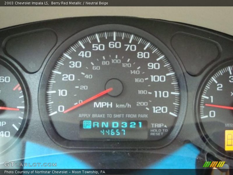Berry Red Metallic / Neutral Beige 2003 Chevrolet Impala LS
