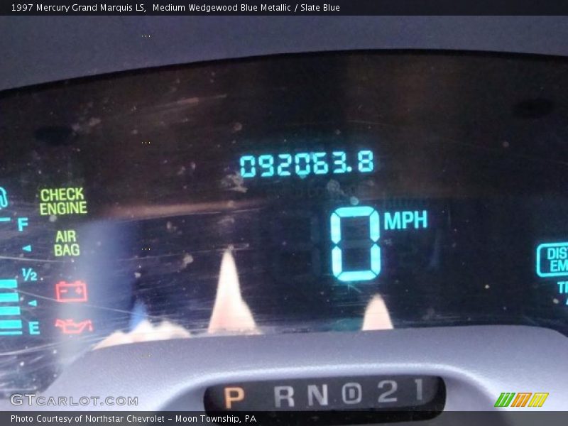 Medium Wedgewood Blue Metallic / Slate Blue 1997 Mercury Grand Marquis LS