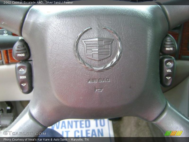 Silver Sand / Pewter 2002 Cadillac Escalade AWD