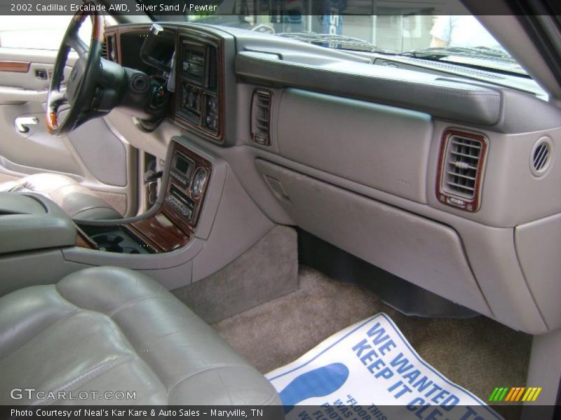 Silver Sand / Pewter 2002 Cadillac Escalade AWD