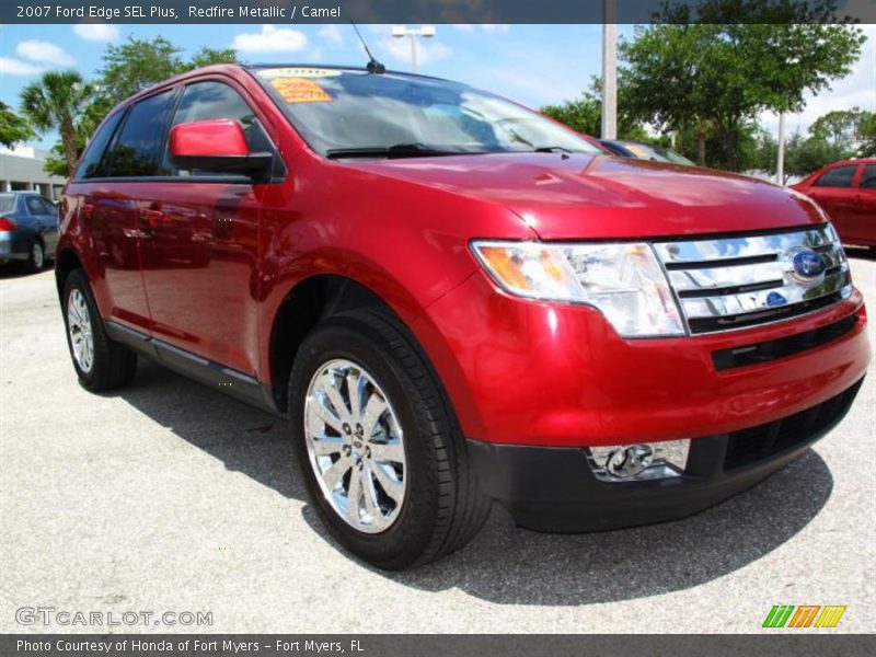 Redfire Metallic / Camel 2007 Ford Edge SEL Plus