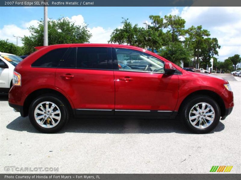 Redfire Metallic / Camel 2007 Ford Edge SEL Plus