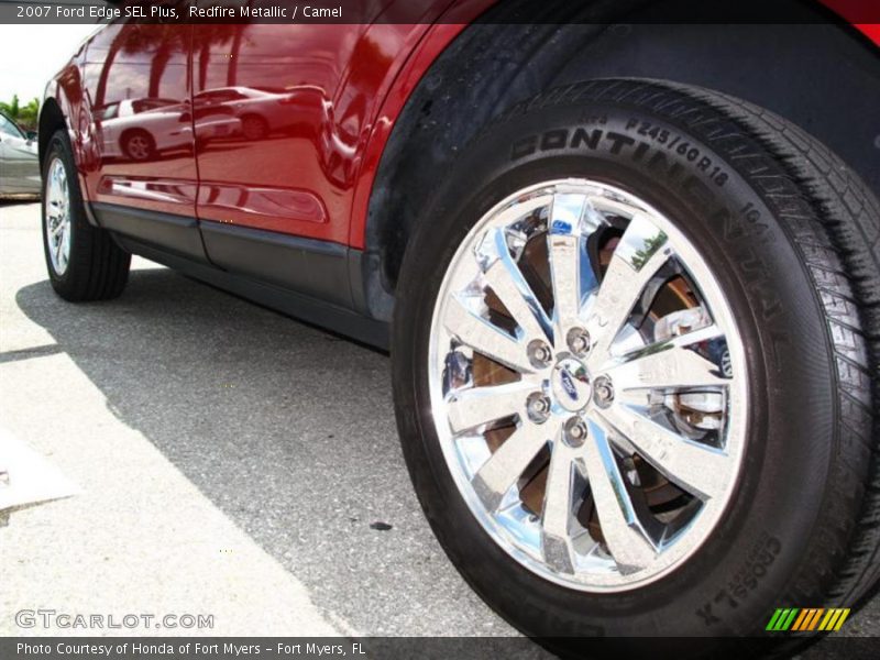 Redfire Metallic / Camel 2007 Ford Edge SEL Plus
