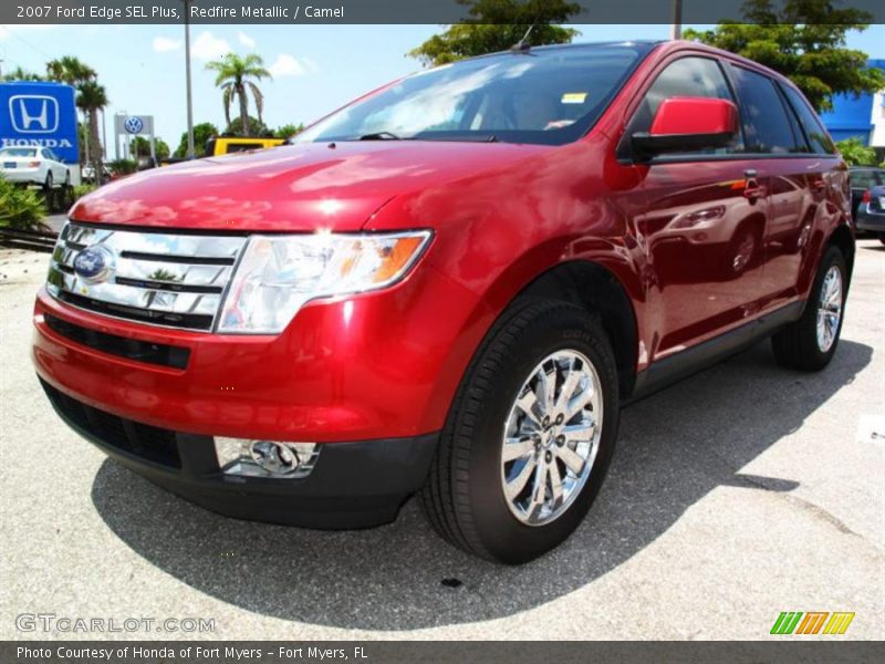 Redfire Metallic / Camel 2007 Ford Edge SEL Plus