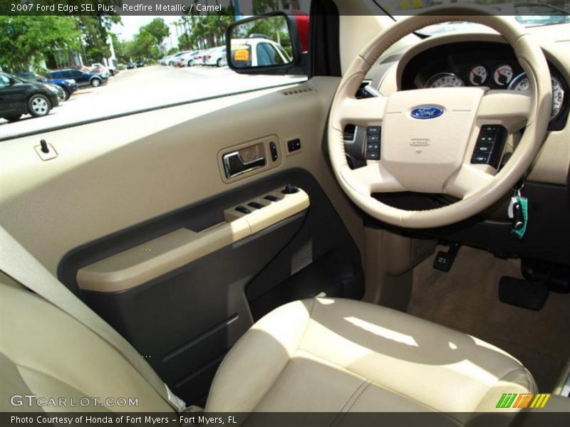 Redfire Metallic / Camel 2007 Ford Edge SEL Plus