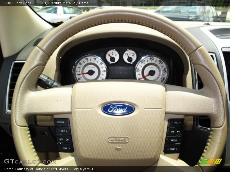 Redfire Metallic / Camel 2007 Ford Edge SEL Plus
