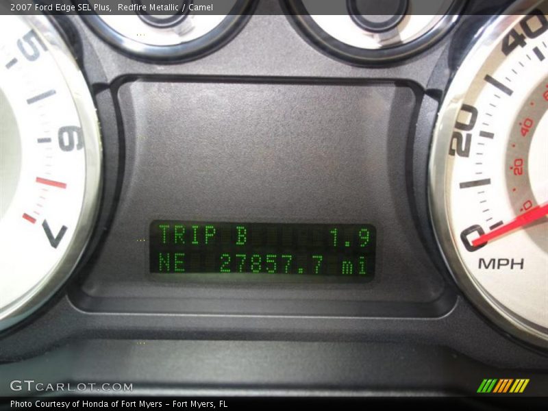 Redfire Metallic / Camel 2007 Ford Edge SEL Plus