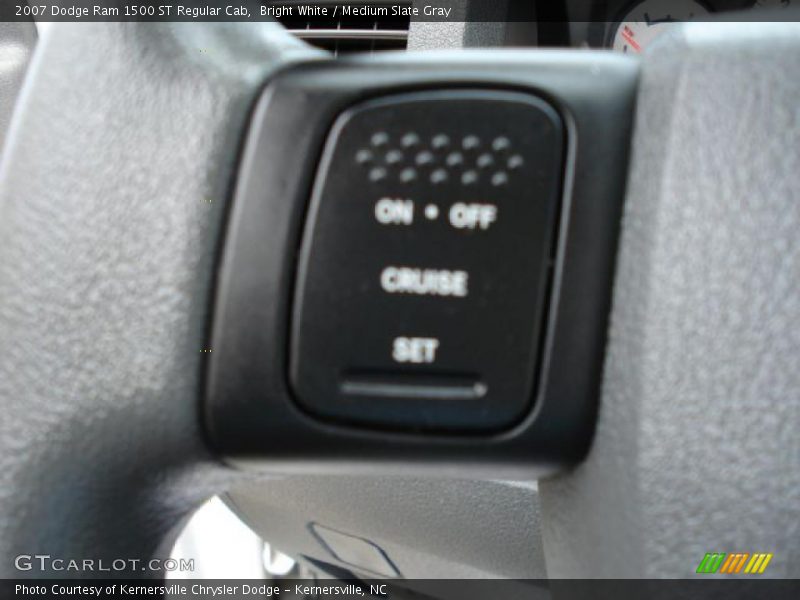 Bright White / Medium Slate Gray 2007 Dodge Ram 1500 ST Regular Cab