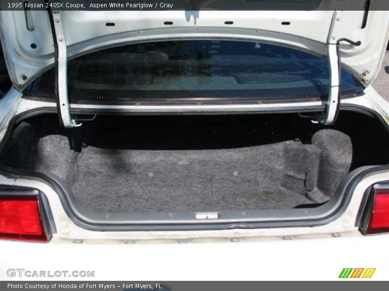 Aspen White Pearlglow / Gray 1995 Nissan 240SX Coupe