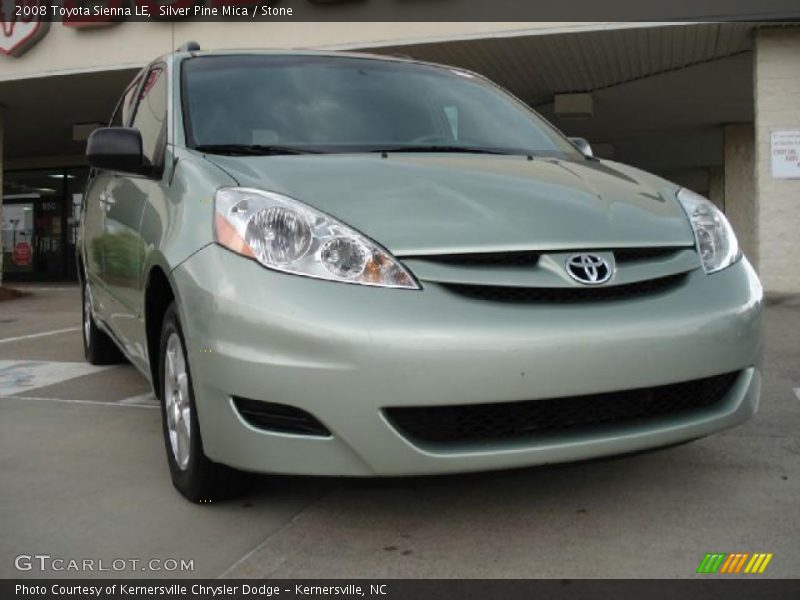 Silver Pine Mica / Stone 2008 Toyota Sienna LE
