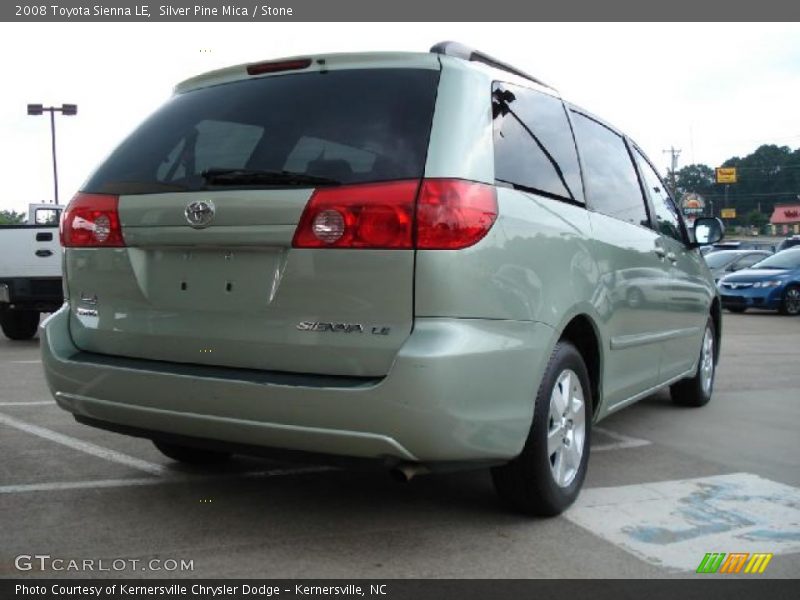 Silver Pine Mica / Stone 2008 Toyota Sienna LE