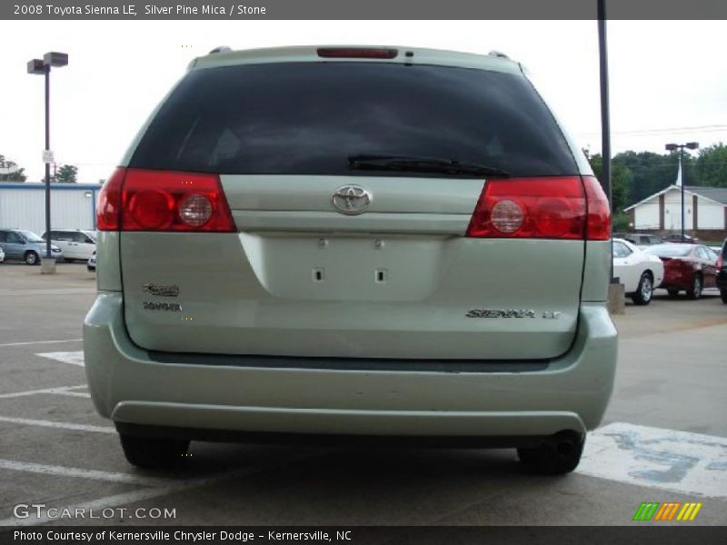 Silver Pine Mica / Stone 2008 Toyota Sienna LE