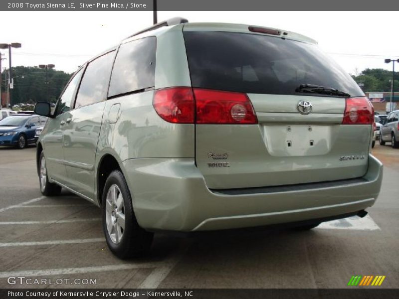 Silver Pine Mica / Stone 2008 Toyota Sienna LE