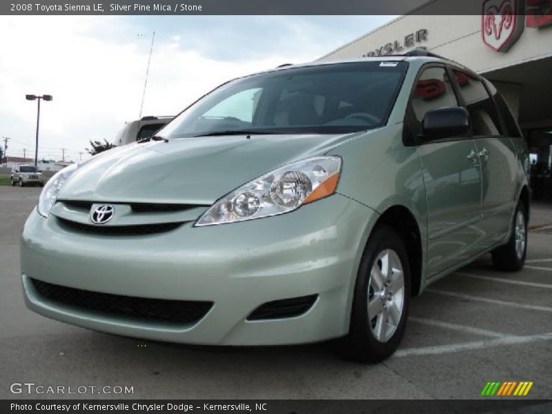 Silver Pine Mica / Stone 2008 Toyota Sienna LE