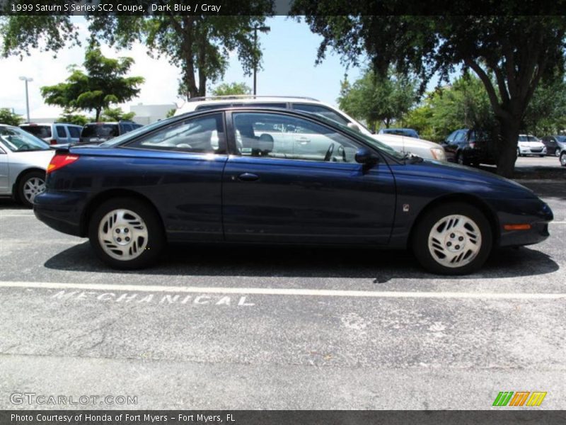 Dark Blue / Gray 1999 Saturn S Series SC2 Coupe