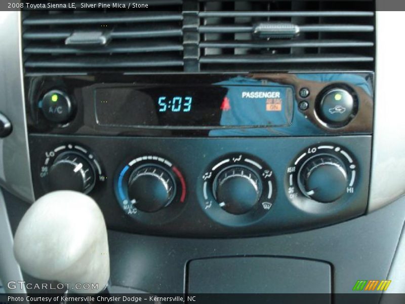 Silver Pine Mica / Stone 2008 Toyota Sienna LE