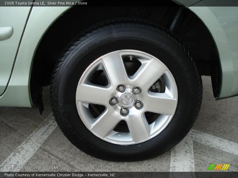 Silver Pine Mica / Stone 2008 Toyota Sienna LE